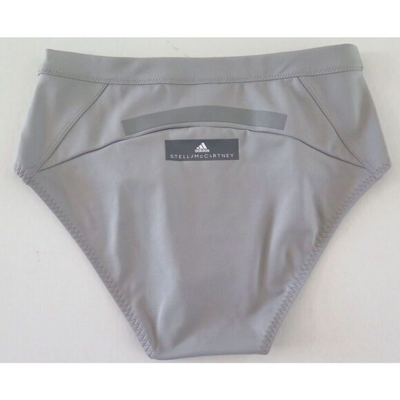 adidas x Stella McCartney FK9668 Women's Sz 36 Ice Gray Hybrid Swim Short Bikini - Picture 2 of 5